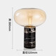 Ouoety Modern Light Luxury Schreibtisch Lampe Nordic einfaches Designer Schlafzimmer Bettlampe Glase Kreativ High-End-Wohnzimmer Dekoration Lampe Hellgrau M1098 Hellgrau Style Button Switch