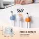 Jiali Cube Rotatable Cable Manager Desktop Data Cable Storage and Organizing Cable Mobile Phone Charging Cable Fixed Cable Manager Mixed Color 3 Packs