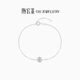 Chao Acer Platinum Diamond Bracelet Women's PT950 Hand Accessories Simple and Fashionable Birthday Gift for Girlfriend Chain Length Approximately 16cm + Tail Chain