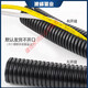 PE plastic corrugated hose guard pipe PP threading hose PA nylon flame retardant pipe wire cable sleeve pipe PE thickened AD80 inner diameter 691 meters price