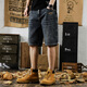 Yiling Yibeis neue amerikanische Casual Denim Shorts Herren Sommer Lose große vielseitige Fünf-Punkte-Hosen 9922 Hellblau 28 Geeignet für 90-105 Jin [Jin ist 0,5 kg]
