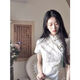 HUALIN FASHION改良旗袍夏季少女气质白色连衣裙国风日常 831花色 M