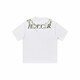 Jiaojing Hash et Cuel American Alphabet Plant Fleur Fleur ronde Coton Heavy Coton T-shirt à manches courtes pour hommes et femmes S1048 # Black M