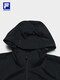 Fila Damens gewebte Jacke 2025 Sommer neuer Outdoor-Sport Slim Slim Kapuzenkapsel Top Dark Black-BK XS 155/76A/XS