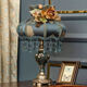 Europäische Schreibtisch Lampe Schlafzimmer Nachtlampe warmes und kreatives Licht Luxus Amerikaner Retro Moderne Nachtlampe Hochzeitsschreibtisch Lampe Wohnzimmer Yl9930 Modell Größere Größe geeignet für Wohnzimmerknopfschalter