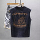 [Komfortable und lässig] New Sportsweste Lose lässige Sommer-Baumwoll-Fitness-T-Shirt-Weste grau B976 XL [Empfohlen 128-140jin [Jin ist gleich 0,5 kg]]