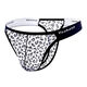 Ban Feishi men's thong low waist panties sexy, comfortable, breathable, soft and elastic 2025 leopard print high squad black L 120-140Jin [Jin equals 0.5 kg]