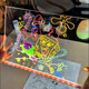 Wozhi Kinderspielzeug glühend Zeichnungsbrett Handschrift Brett Farbbeleuchtung Gemälde Graffiti Schreibbrettspielzeug Mädchen Geburtstag Geschenk