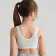 Aimer kids adore girls half sugar milk skin girl one, two and three stage sports vest AJ115C671 second stage short vest mesh white 150