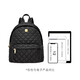 Goldlion G+ Jinlilai Mochila para mujeres Mochila Soft Diamantes Soft Diamantes Mochila informal Viajes de luz Mochila Negro 31*21*35cm