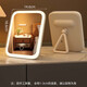 Meebordi smart makeup mirror with light LED beauty mirror folding mirror portable three-color fill light to brighten makeup mirror makeup mirror desktop beauty instrument light birthday gift for women guaranteed price 11