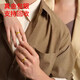 Taijufu gold-wrapped pure gold 999 ancient method ring 2025 new pure gold ring ring safe and sound 4mm free gold 0.4g-No. 12