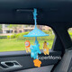 Creation trick baby stroller toy pendant baby soothing bedside bell wind chime car child safety seat car hanging rattle bunny pendant