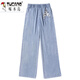 Specht (Tucano) Tensi Wide-Bein-Jeans für Frauen im Sommer Dünn 2025 Neues kleines, hütiges, lose Hosen 1048# hellblau elastische Taille S empfohlen 80-90