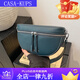 CASA-KUPS包包女款跨境半圆包欧美时尚马鞍包容量新月手工单肩包手拿包批 黑色