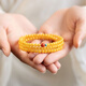 Amber Beeswax Bracelet Natural Women's Chicken Fat Yellow Southern Red Turquoise Duobao Bracelet Double Three Circles