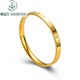 Shunfusheng SOENFUSE 5G gold ladies bracelet new 24K gold four-leaf clover bracelet solid temperament 999 pure gold bracelet for girlfriend 6mm58