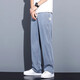 Vancl Eslite Tennis Jeans Herren Sommerdünne Modemarke Straight Loose Herren Wide Legs Casual Long Hosen Herrenhosen 1048# Blue M 90-110jin [Jin gleich 0,5 kg]