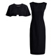 
ROEYSHOUSE Luoyi unique small shawl dress two-piece set 2025 summer new fashion slim fit set 12159 black L
