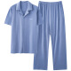 Septwolves Pajama de pareja modal para mujeres Pantalones de manga corta de primavera y verano ropa delgada para el hogar del hogar Cardigan del traje de gran tamaño N12109 Mujeres N12309 Hombres M Mujeres