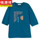 Hengyuanxiang Pure Cotton Cotton 700-квартира для женского летняя летняя футболка для живота среднего возраста среднего возраста и выглядит стройным и в середине рукава красный арбуз [9901] L 100-115Jin [Jin равняется 0,5 кг]