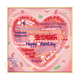 
Happy birthday DIY digital oil painting filled with graffiti coloring handmade gift hand-painted love acrylic painting qx12178 High-gloss pigment professional oil canvas multi-brush wall hanging accessories 20x20cm thick solid wood inner frame (small size is not easy to draw. Not recommended