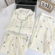 Jingpufei Hellokitty Pajamas для женщин весной и летом хлопковой хлопковой сетей с тремя частями, набор домашней одежды Yunduo Cotton-9902# Star KT Cat Three-Set Set M [Предложение 75-100JIN [JIN равен 0,5 кг]]]]