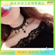 
Tongrubi post-thyroid surgery cover necklace palace Gothic personalized multi-layer crystal black lace clavicle chain female SC6624