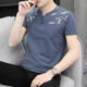 
Poresno chicken heart neck short sleeve pure cotton men's T-shirt solid color simple V-neck summer Korean style trendy brand youth men's base top white Q693 short sleeve M suggests 90-100Jin [Jin equals 0.5 kg] All size