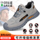 European and Muslim men's labor protection shoes puncture and anti-smash steel head rubber sole anti-slip wear-resistant comfort and safety protection shoes LB1105-style safety shoes 36