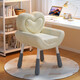 Songaiju Cream Style Internet Celebrity Makeup Chair Girls' Bedroom Feeling Home Makeup Stool Light Luxury Dressing Table Stool Cloakroom Upgraded Beige