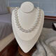 Ni Ni's same classic white Australian white pearl necklace high-end light luxury sweater 12mm pearls/about 50cm