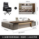 Light luxury boss desk office desk simple modern leadership office furniture executive desk president manager desk and chair combination 2.0 meters luxury double cabinet boss desk
