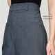 
Olrain gray versatile commuter suit mid-pants women's summer 2025 new straight-leg thigh shorts gray M