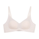Yalu style underwear for women with big breasts and small breasts, gathered soft support, seamless summer cool bra, milky white, single piece, M 70/32C 75/34AB