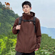 Camel Women's Jacket for Men and Women 25 Years Spring and Autumn Three-in-One Detachable Rainproof Plus Velvet Sichuan-Tibet Travel Mountaineering Jacket