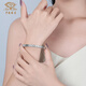 Chinese jewelry broken ice pt950 platinum bracelet for women platinum semi-solid ring birthday and Valentine's Day gift for girlfriend and wife platinum broken ice bracelet gold weight about 10g 60#