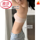 浪莎（LangSha）加强防滑小胸贴合无痕一期一会无肩带内衣凉感女抹胸隐形文胸罩 白色 S (70A/70B/70C)