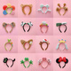 Jingwu Cute Cartoon Headband Funny Doll Headwear Female Photo Performance Hairpin Internet Celebrity Face Wash Headband Animal Hair Accessory Monkey Ear Headband 1 pc