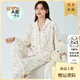 雅鹿正品母婴级纯棉夏季薄款月子服孕妇睡衣产后喂奶哺乳居家服套装 Q04-A1047(套装) M