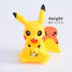 Drei-Akzent-Tiger Pikachu Geburtstagdekoration Ornamente Bikachu Cartoon Pokemon Ball Kinder Spielzeug Back-Plug-in Lotus Farbe Plastik Pickup 6 Stück 10 Packs