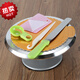 Deer color aluminum alloy decorating table birthday turntable with scale anti-slip pad rotating decorating stand turntable 8 12-inch baking small 8-inch aluminum alloy turntable + 8-inch spatula available