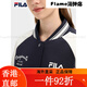 斐乐（FILA）FILA 官方女士针织长袖外套2025春季新款时尚休闲拼 L170/88A