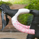 Shantou Lincun Handlebar Tape Road Handlebar Tape Bicycle Handlebar Curved Handlebar Tape Non-slip Resistant Pink Strap Anti-fouling White Background Pink Flower 2 Rolls