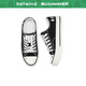 Hot Air [Late Heart Co-Brand] Low-Top Dick-Soled-Canvas-Schuhe 2025 Herbst New Dopamine Casual Printed Damenschuhe 01 Schwarz 38