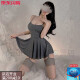 霏慕赠避孕套冰丝吊带裙纯欲风睡衣女款性感女款2025新款夏款高级感大 【性感2件】6625吊带裙+7844肚兜 均码 【建议体重80-120斤】