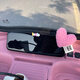 Jingmengyuan Electric Vehicle Tricycle Rearview Mirror Decoration Sticker Small Accessory Love Dashboard Ornaments Battery Car Steering Wheel Accessories Girly Pink Love Heart + Lucky Patch 1 Pair