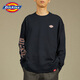 
Dickies round neck sweatshirt autumn and winter new style men and women couple casual loose printed logo pullover top Cream white 12596 colorful LOGO-same style for men and women XS