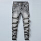 Falamone Armani Herrenkleidung 2025 Sommer High-End-Herrenkleidung Jeans schlanke elastische Beine reine Baumwolle lässige lange Hosen Armani 9923 Modelle 28 Zwei Fuß-Eins