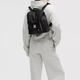 
lululemon 10L casual drawstring bucket recycled nylon backpack regular women's black black
